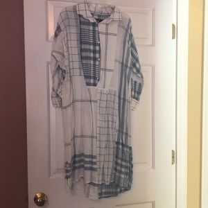 Ralph Lauren blue and white plaid dress.